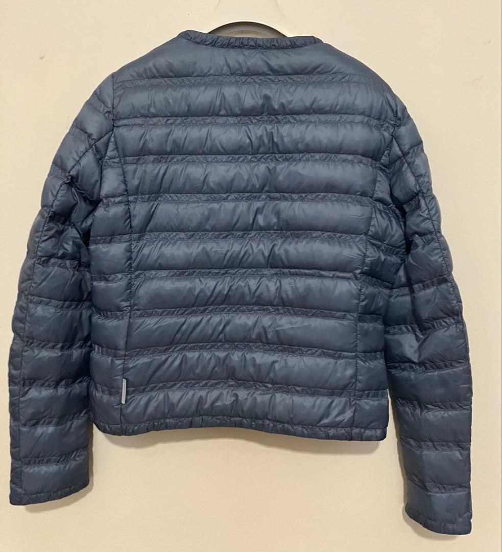 Moncler モンクレール フリルギャザーノーカラーライトダウン