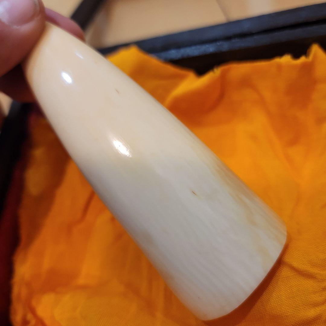 ☆新春SALE☆根付 印材 古美術 彫刻 饅頭根付 芯材 マンモス 調 天然