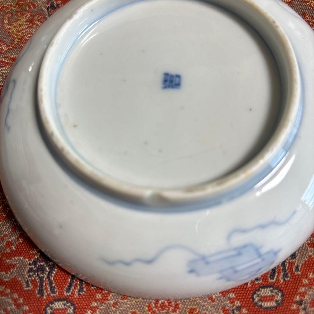 骨董 アンティーク 小皿 天塩皿 赤絵 10枚セット