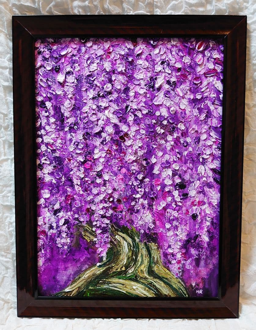 油絵 絵画【藤】 94e19e7b811a6e606f9adb42a8bfd7