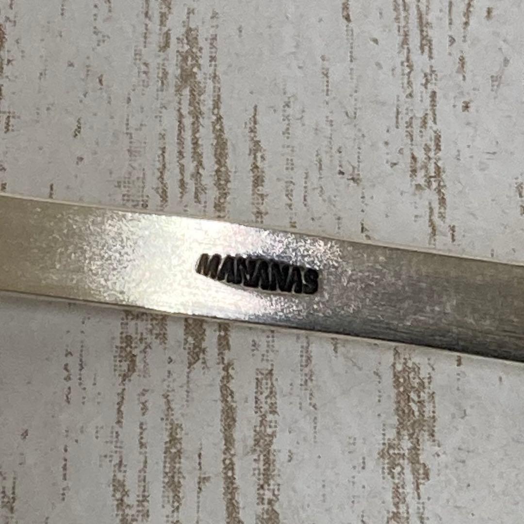 ra-2296) MANANAS ハーフラウンドバングル シルバー925 - メルカリ