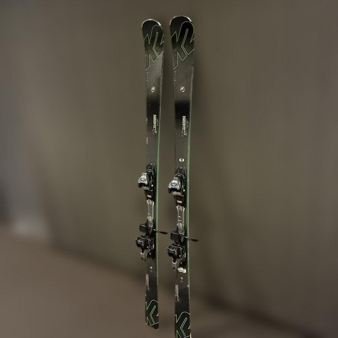 K2 スキー板 165cm ブラック/グリーン ターボチャージャー - メルカリ