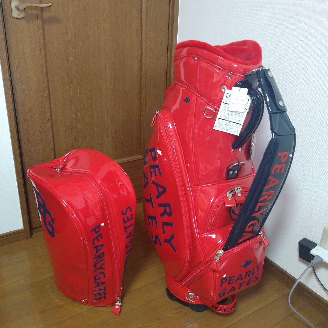 パーリーゲイツ キャディバッグ 赤 正規品 新品未使用 - メルカリ