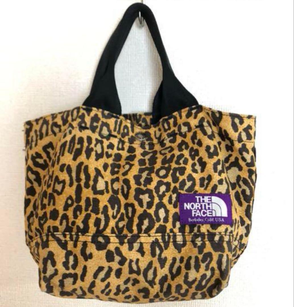 美品 ノースフェイスパープルレーベル ヒョウ柄 トートバッグ - メルカリ