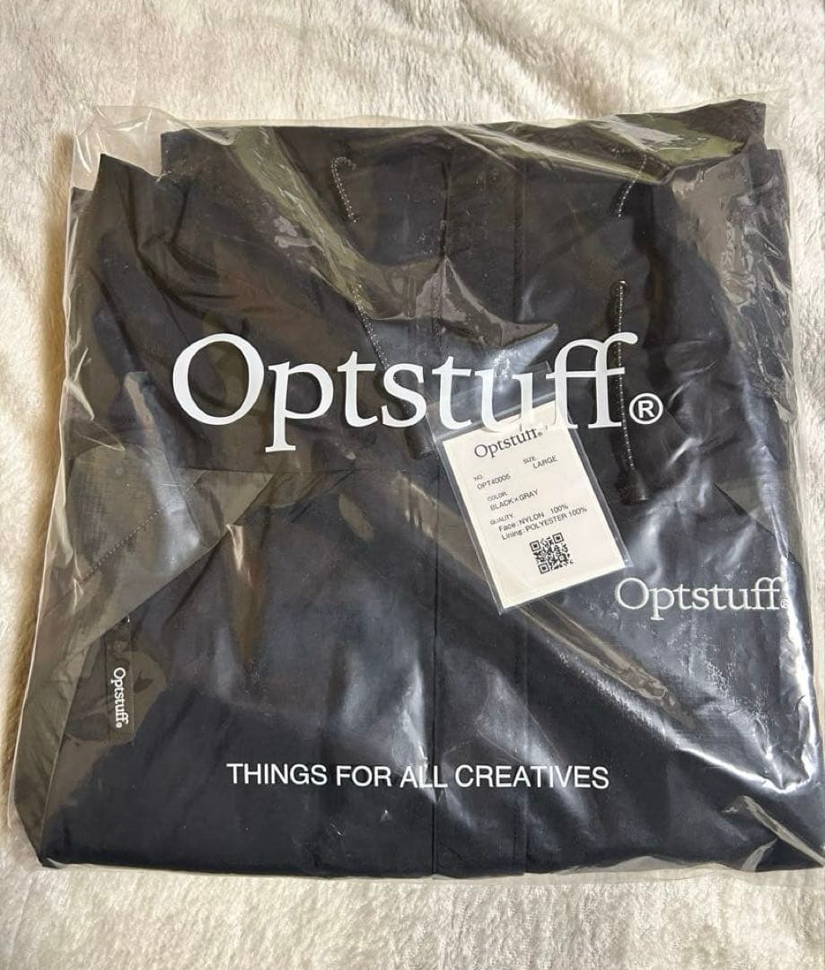 OPTSTUFF SHELL PARKA (BLACK×GRAY) L - メルカリ