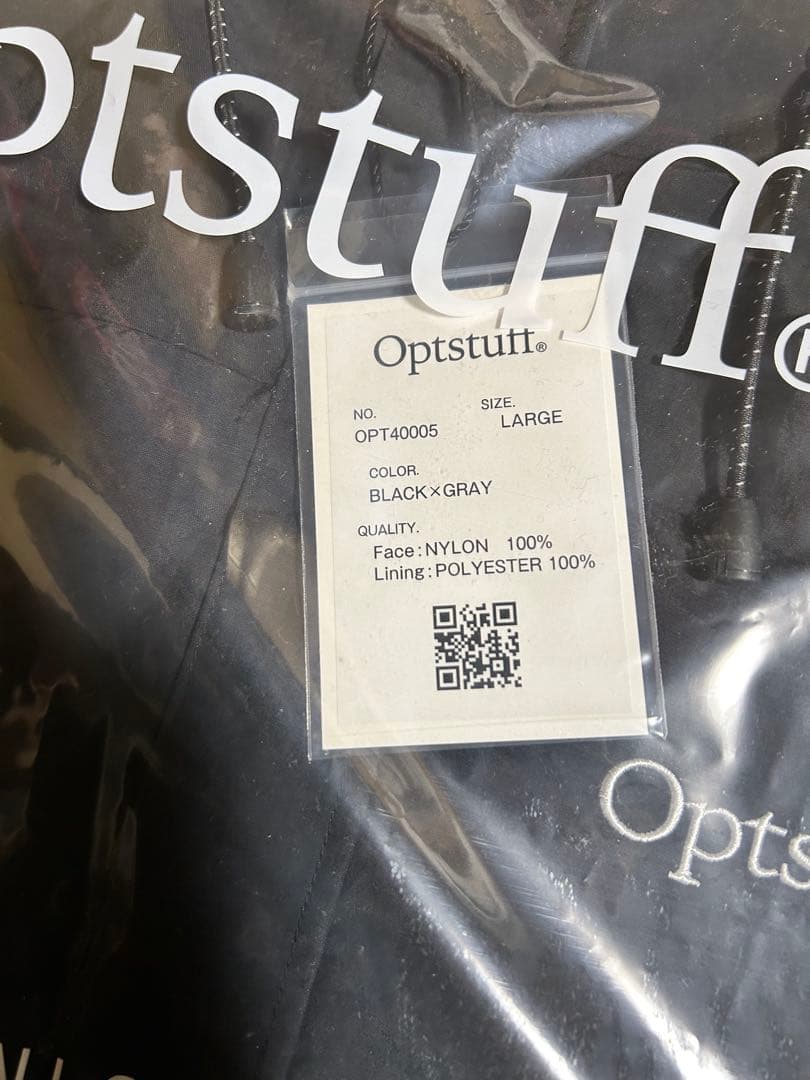 OPTSTUFF SHELL PARKA (BLACK×GRAY) L - メルカリ