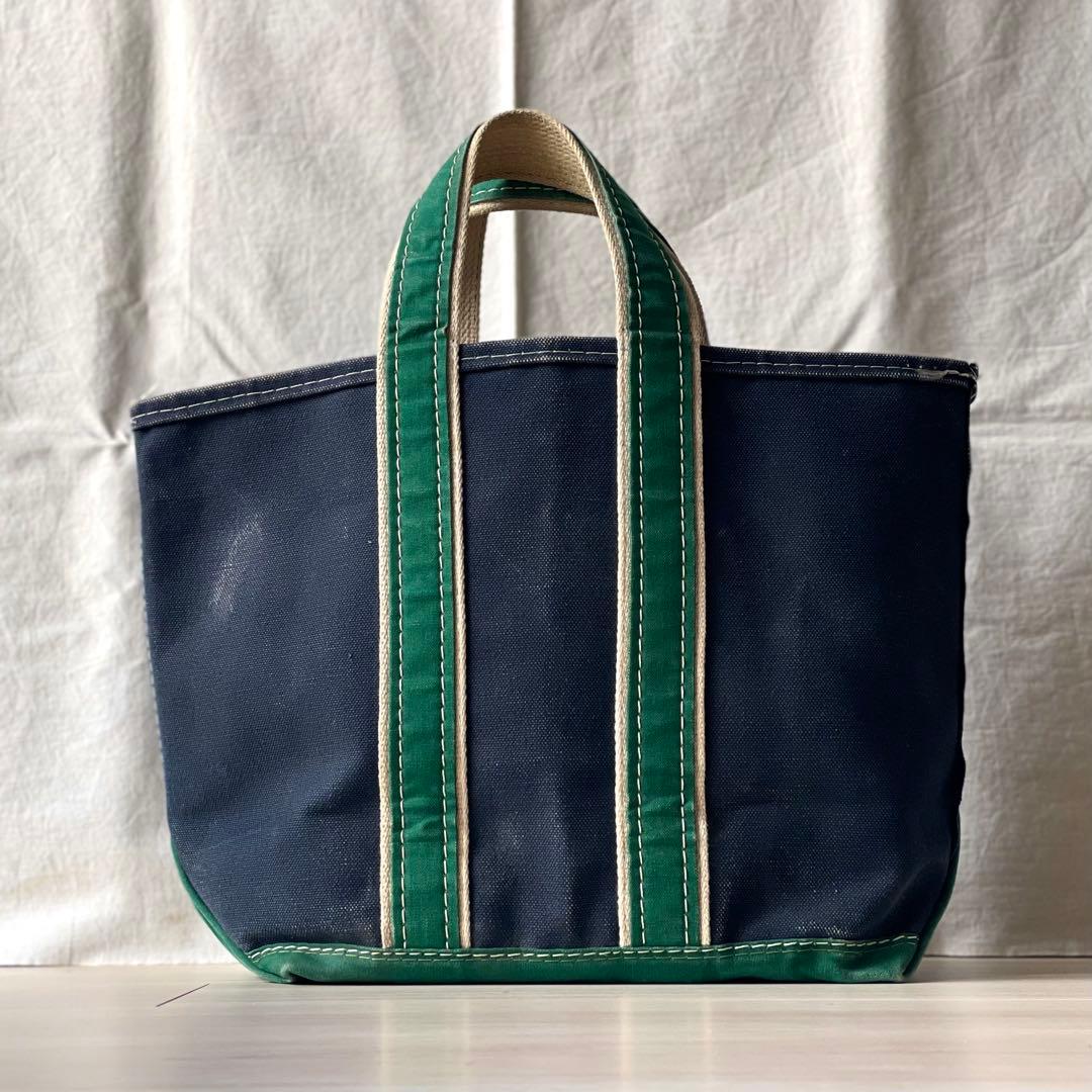 大人気の紺x緑！状態良好！80s ビンテージ L.L.BEAN トートバッグ
