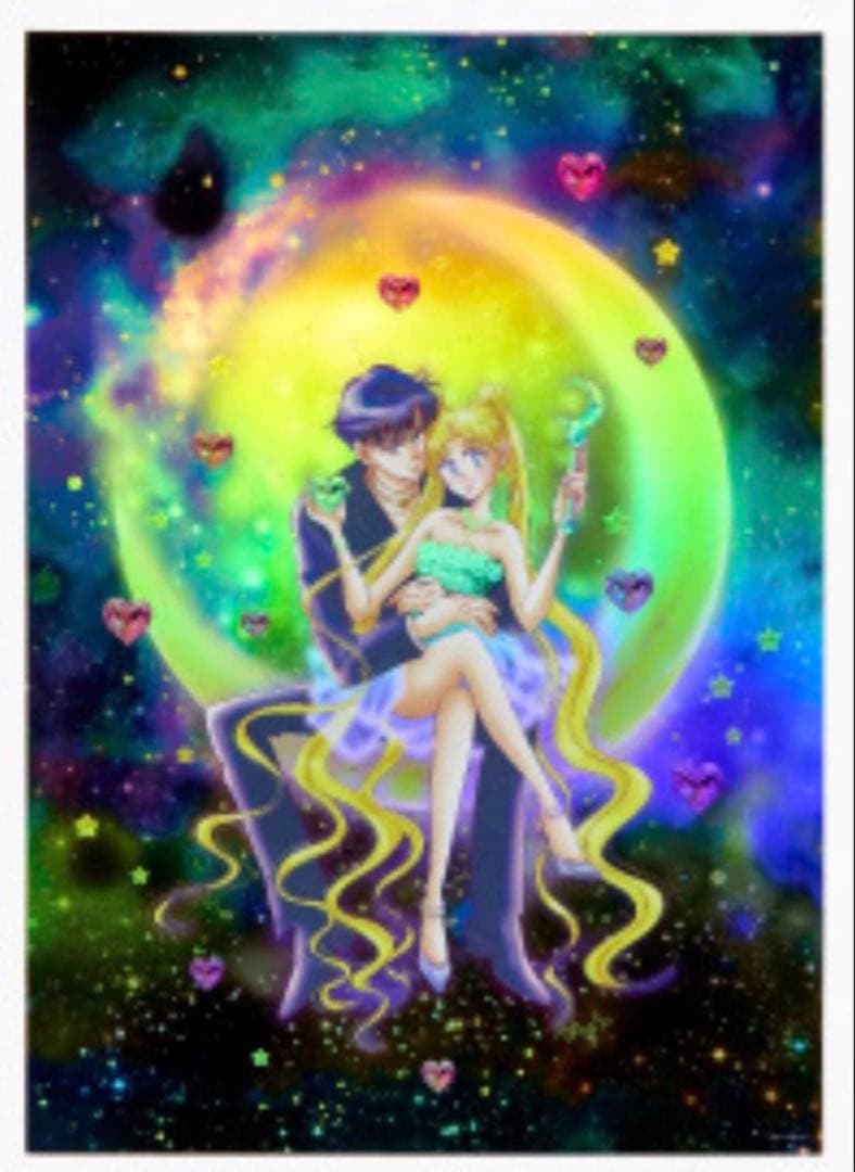 セーラームーン カフェ　オーロラポスター　描き下ろし　プロポーズ　2枚