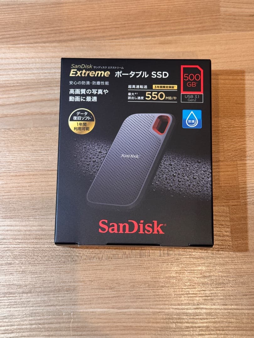 SanDisk Extreme ポータブルSSD 500GB(SDSSDE60) 500GB SanDisk Extreme Portable SSD | WD