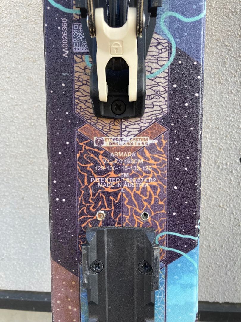 ARMADA ￼VJJ スキー板 165cm ツアービンディング シール付き - メルカリ