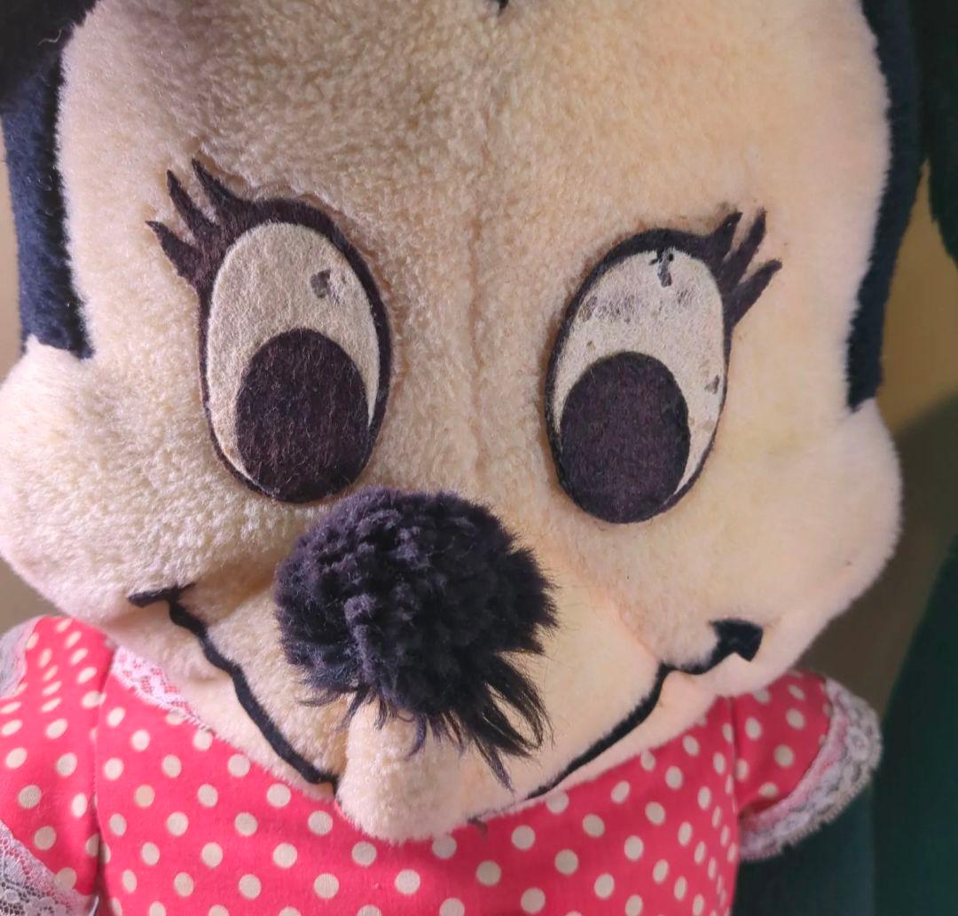 ミッキーマウス ミニーマウス ぬいぐるみ 約85cm 初期　アメリカ　昭和レトロ