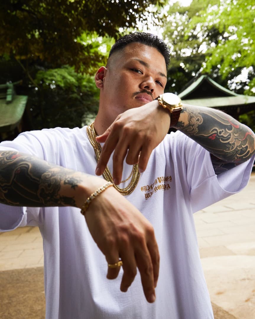 舐達麻着用 18k gp 6面 喜平 ダブル ネックレス ゴールド アバランチ