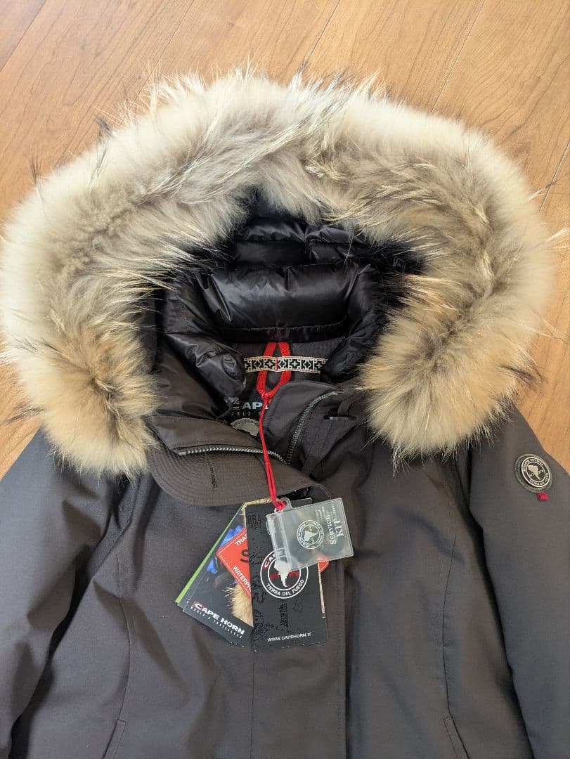 極美品 ケープホーン CAPEHORN ダウンジャケット ブラウン 44サイズ