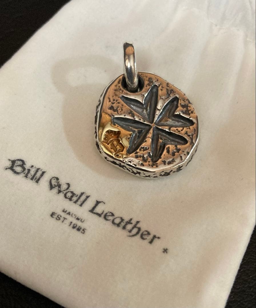 BWL ハンマードメダリオンペンダント 18金オーバーレイ ガボール A&G 1/8サイズ ライオン ウイズ 18キャラット ゴールド Oリング ペンダント