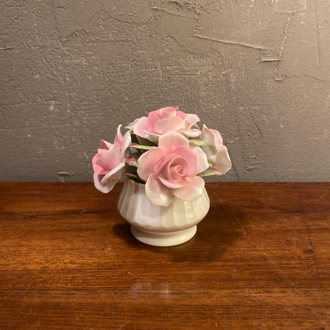 b 英国製E STRATFORD 陶器製バラ 花置物 オブジェ ギフト b 英国製E STRATFORD 陶器製バラ 花置物 オブジェ ギフト b 英国製E