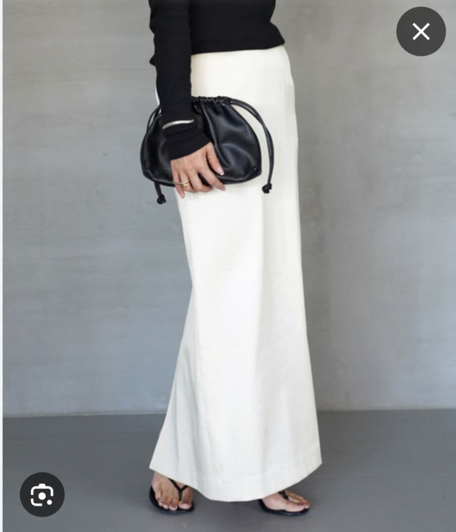 CELERI SATIN スカート 34 ホワイト - メルカリ