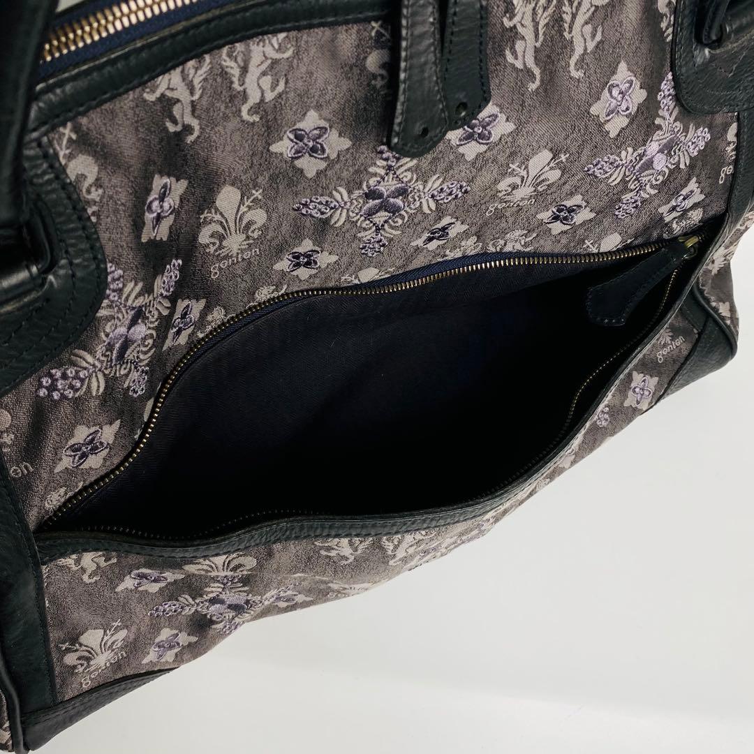 まつり 発送再開様専用ゲンテン ボストンバッグ モノグラム ジャガード