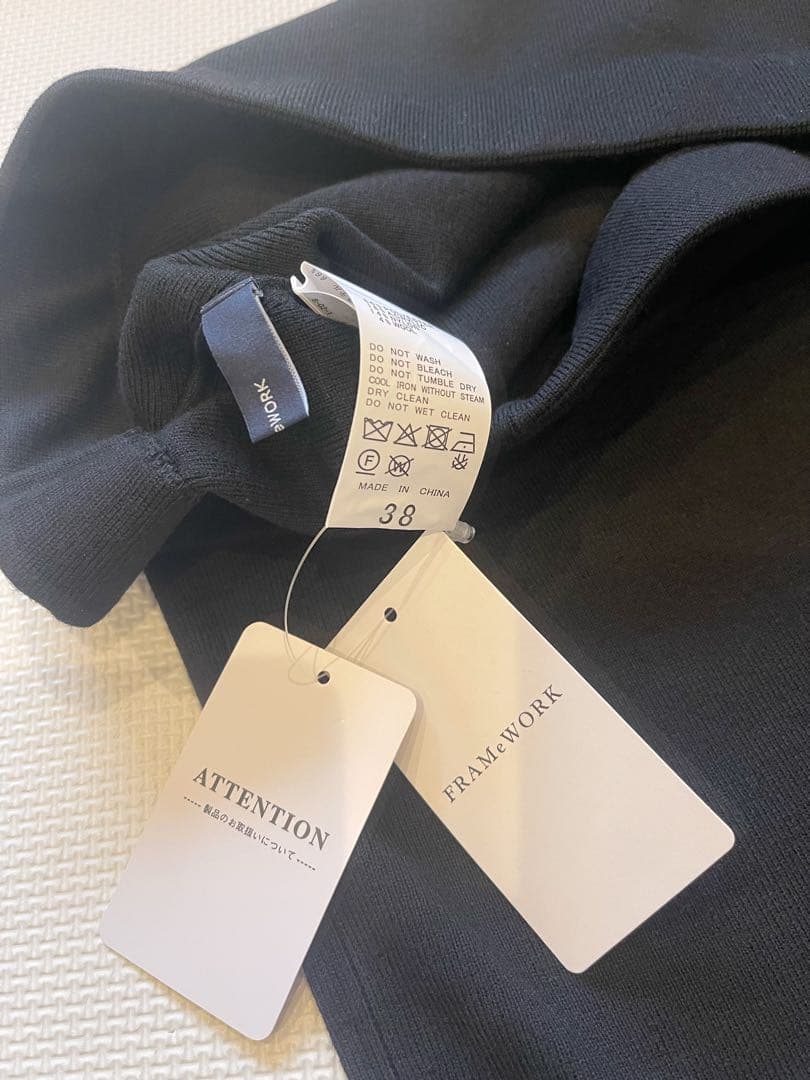 ◉最終お値下げ❗️FRAMeWORK≪追加≫総針タイトスカート （BLACK） FRAMeWORK（フレームワーク） スカート 「追加」総針タイトスカート