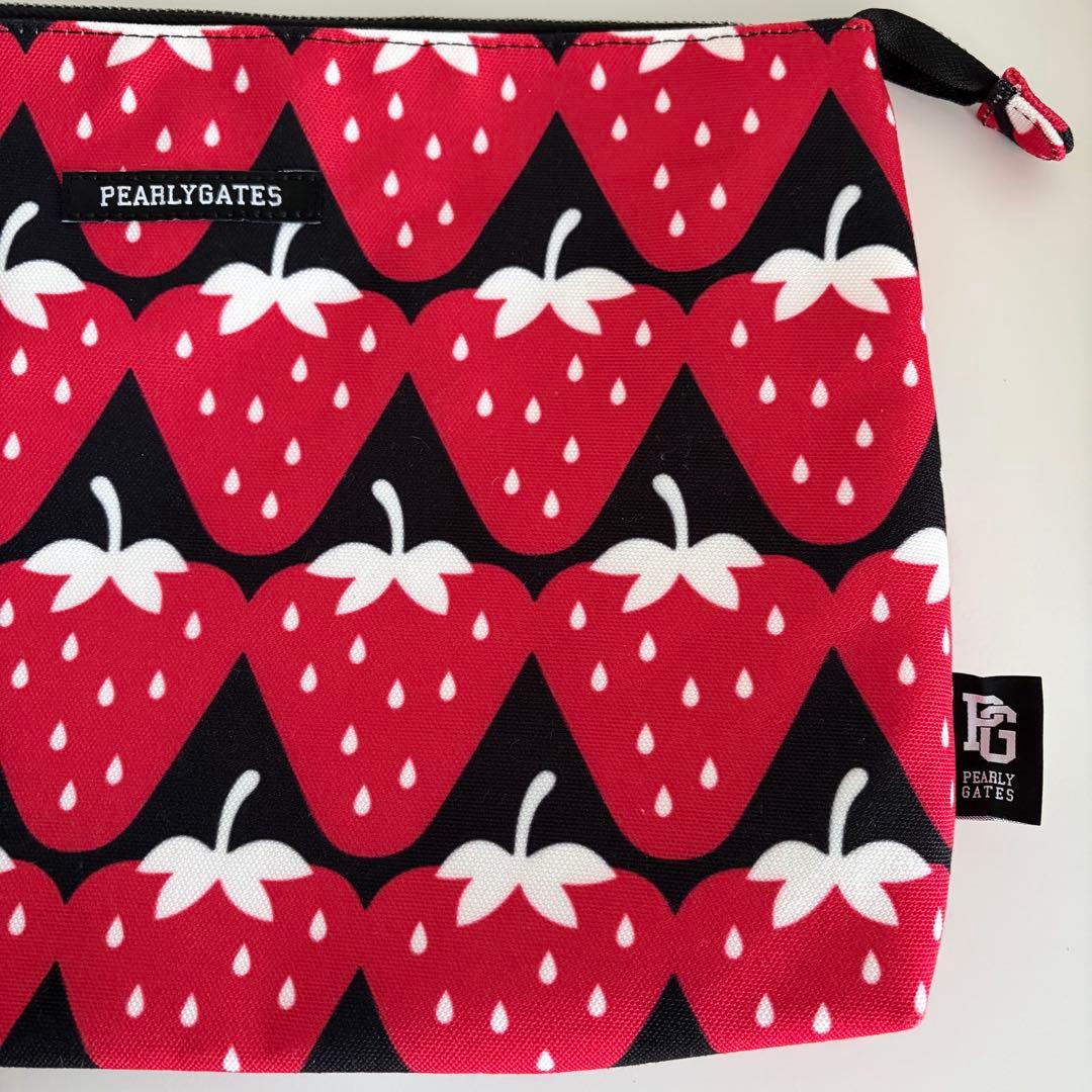 新品未使用】PEARLY GATES イチゴ柄クラッチバッグ - メルカリ