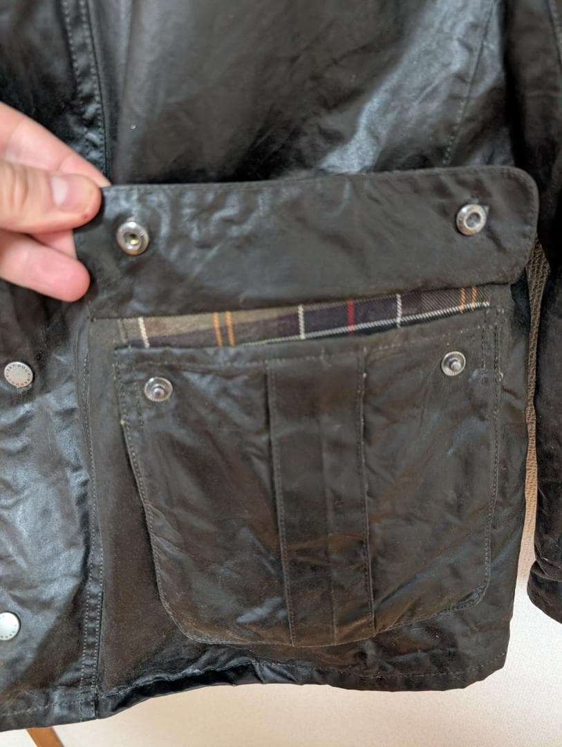 バブアー インターナショナル デューク ワックスジャケット 再ワックス