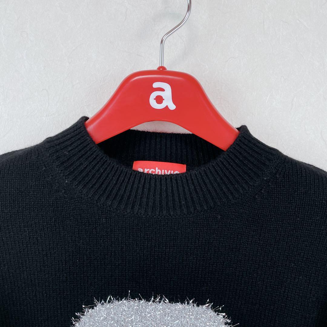 新品未使用24FWarchivio カシミヤキラキラロゴ38号 黒 ×ピンク - メルカリ