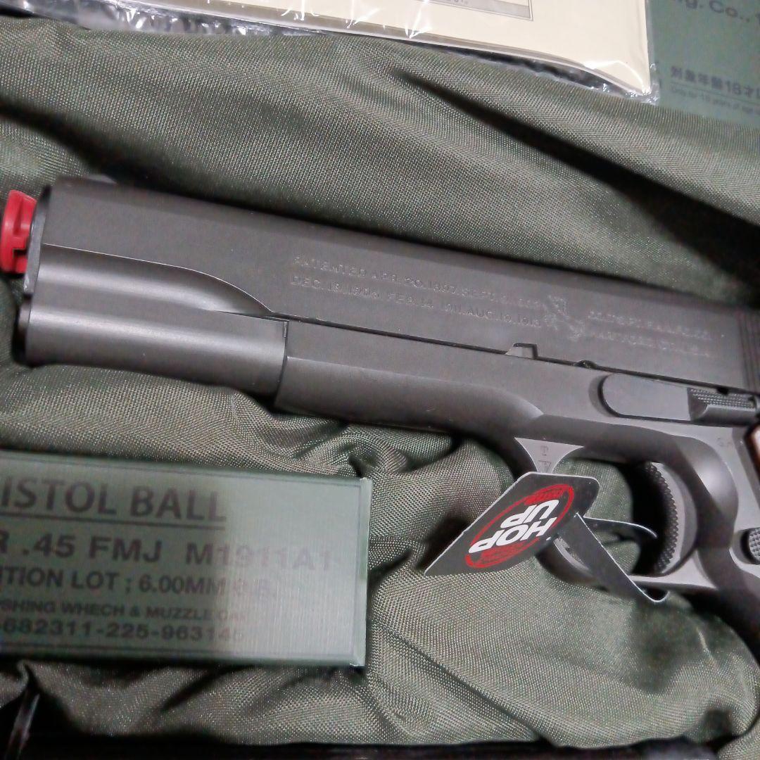 東京マルイ　ガバメント　m1911 木製グリップ