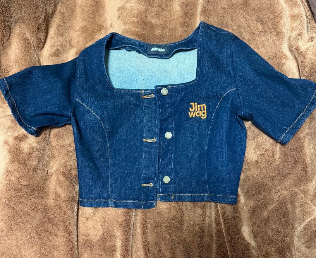 JIMWAG BOXLOGO denim setup indigo 1度のみ着用 - メルカリ