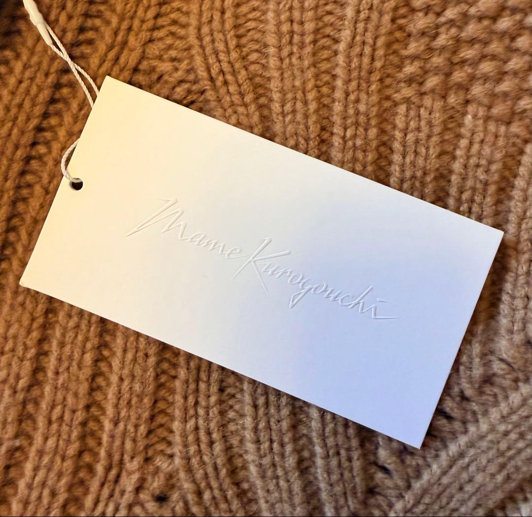 美品 タグ付 Mame Kurogouchi ケーブルニット キャメル サイズ2 - メルカリ