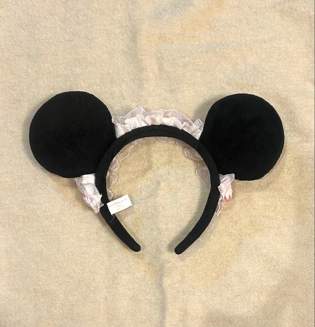 ミニーカチューシャ　薔薇フリル