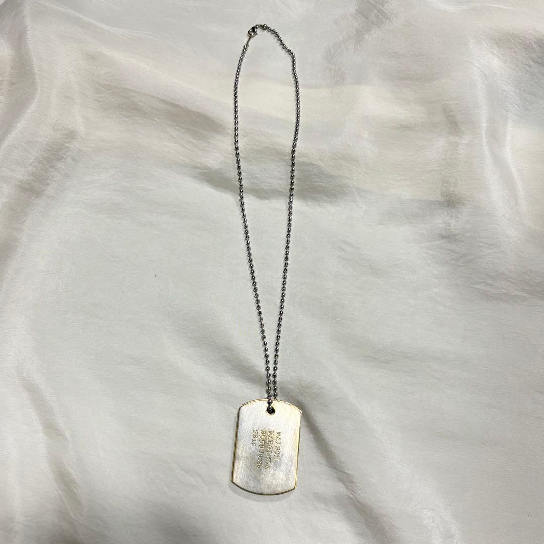 初期【Maison Martin Margiela】IDドッグタグ ネックレス - メルカリ