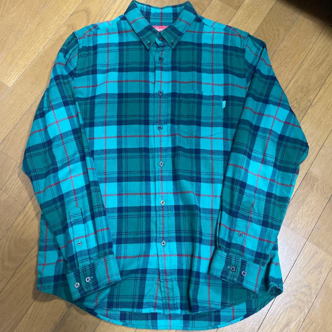 Supreme チェック柄ネルシャツ Lサイズ - メルカリ