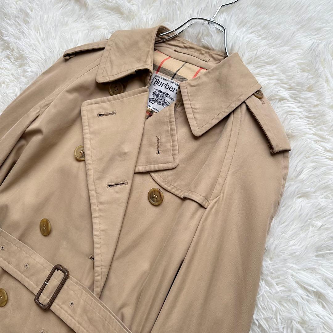 バーバリー 白タグ トレンチコート ハニーベージュ ノバチェック