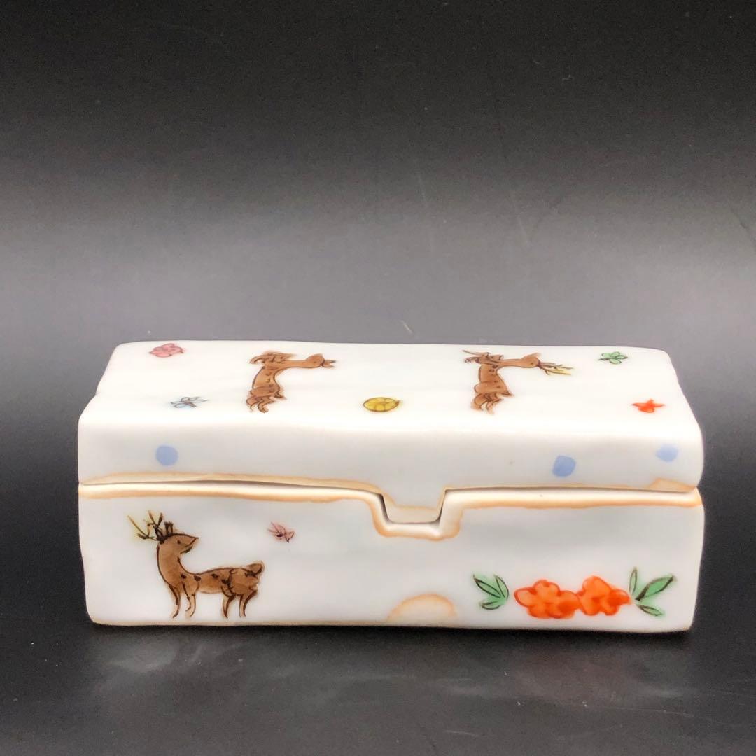 工房あめつち あめつち 小箱 長方形 鹿 シカ 蝶々