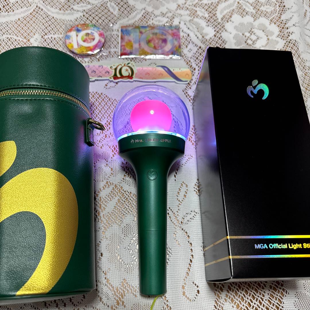 ミセスグリーンアップル　ライトスティックケース　本体　ミラー　10 ステッカー