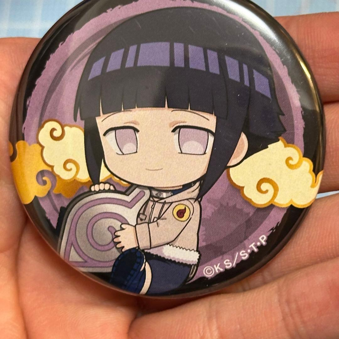 NARUTOナルト 日向ヒナタ デフォルメ ミニキャラ ぎゅぎゅっと缶バッジ