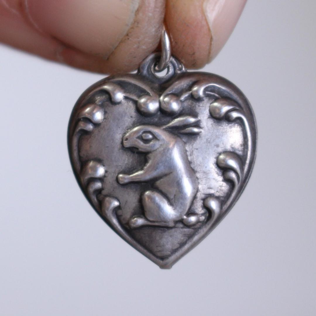 40s スウィートハートジュエリー スターリングシルバー ウサギ バニー