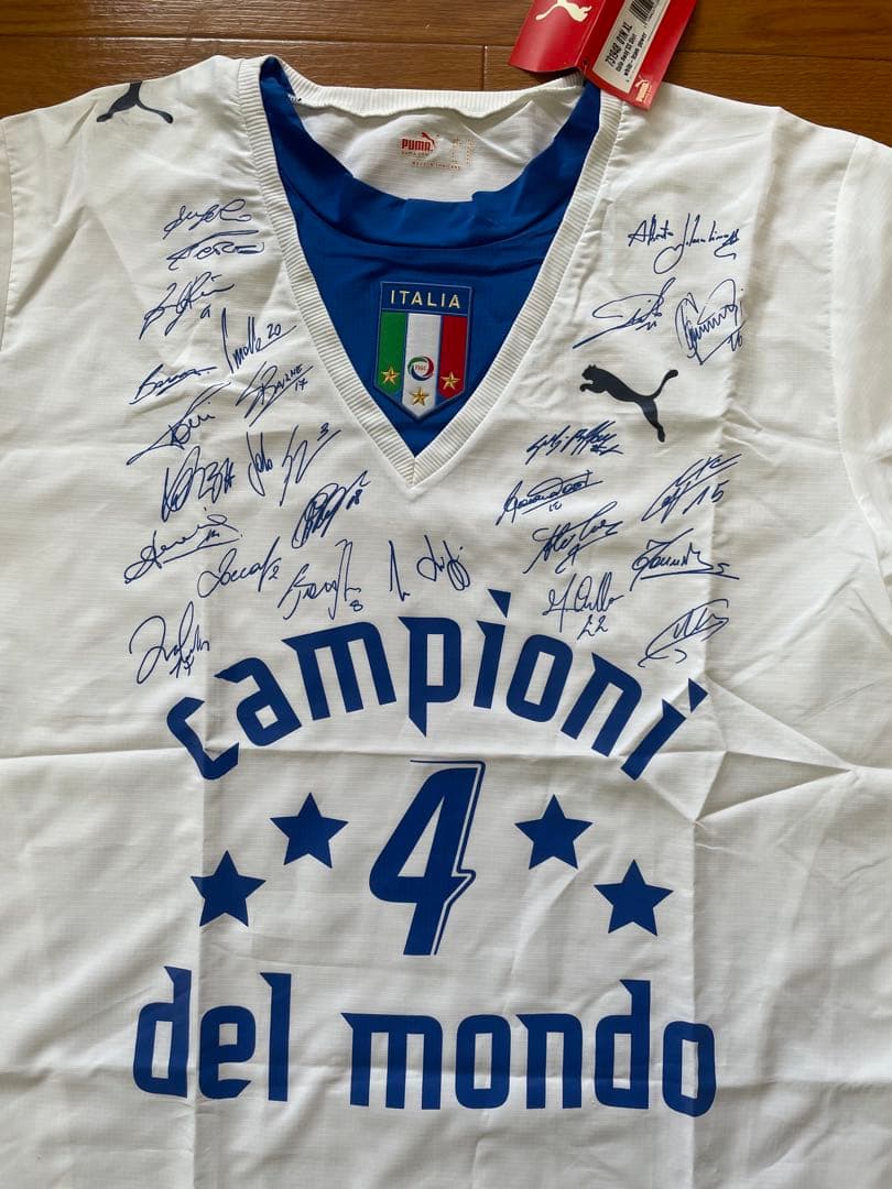 イタリア代表 2006 PUMA ユニフォーム 優勝記念サイン入