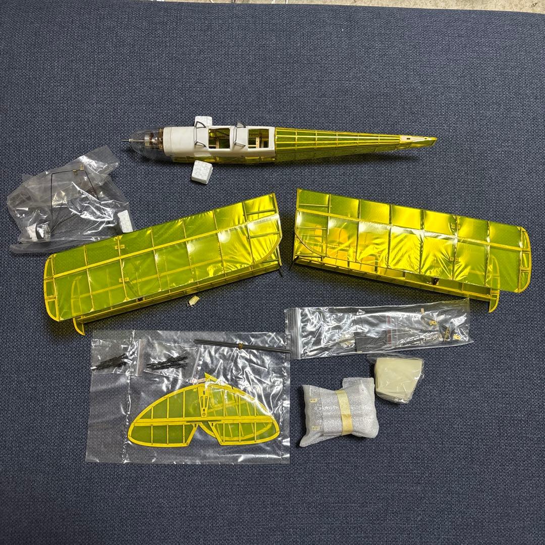 レア【木箱入り】 京商 「Tiger Moth」 RC 組み立てキット