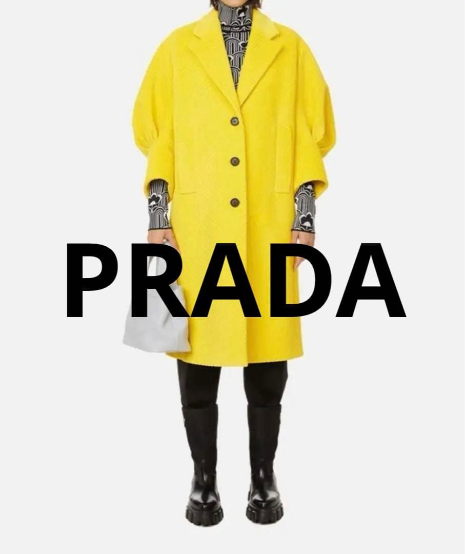 最終値下PRADA新品未使用プラダ ボリュームスリーブロングコート