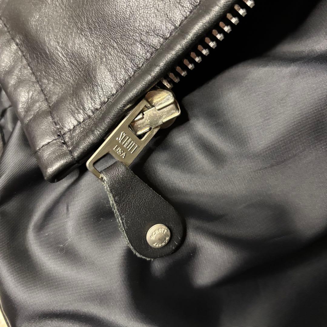 美品✨Schott USA製 シングルライダース フルボア 硬革 38 - メルカリ