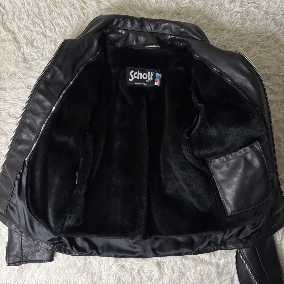 美品✨Schott USA製 シングルライダース フルボア 硬革 38 - メルカリ