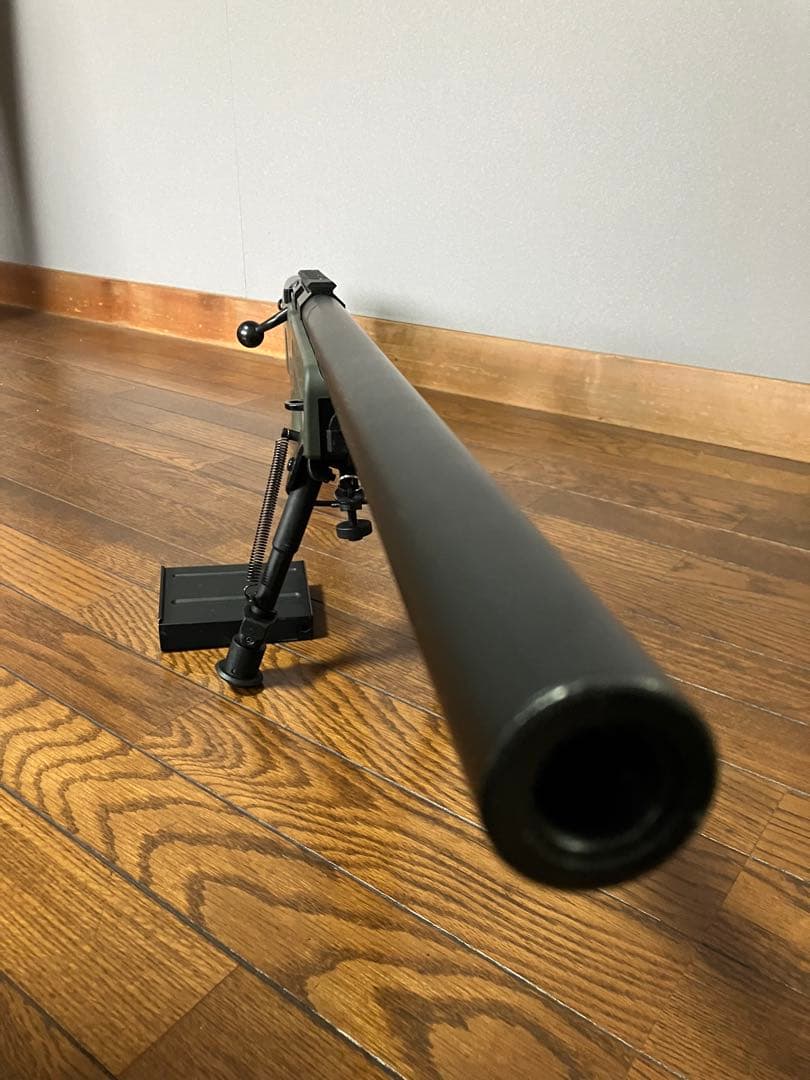 L96 ＯＤ　バイポッド付き　使用2回 AGM AGM L96 エアコッキングライフル OD【バイポッド付属】※1営業日で