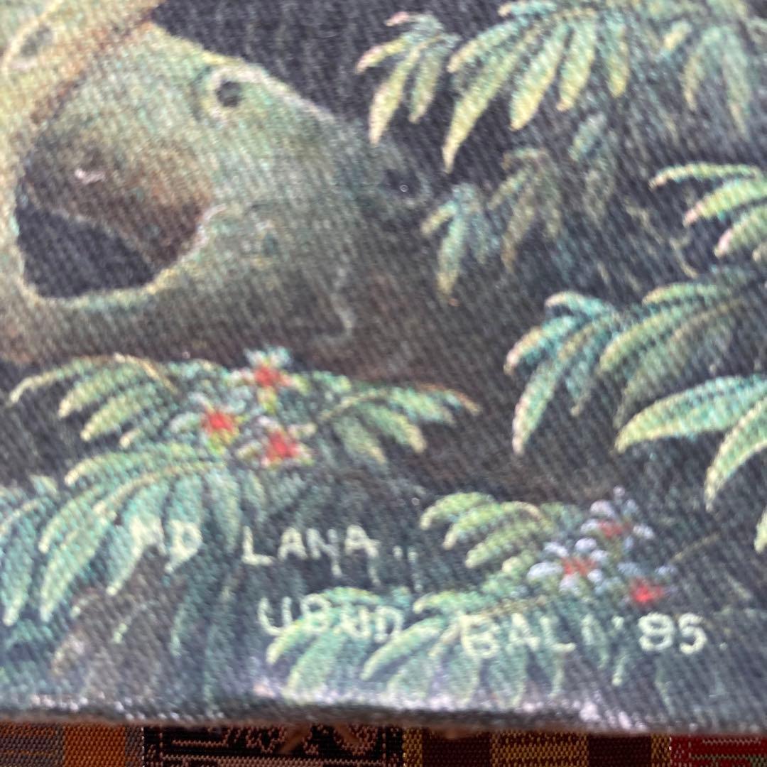 バリ絵 精緻な極細密画 超絶画法によって描かれたバリ島の民族画 約35