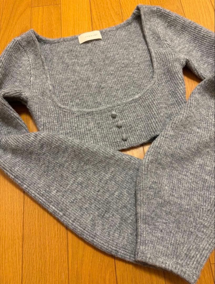 ANDMARY natalie ribbon set gray - メルカリ