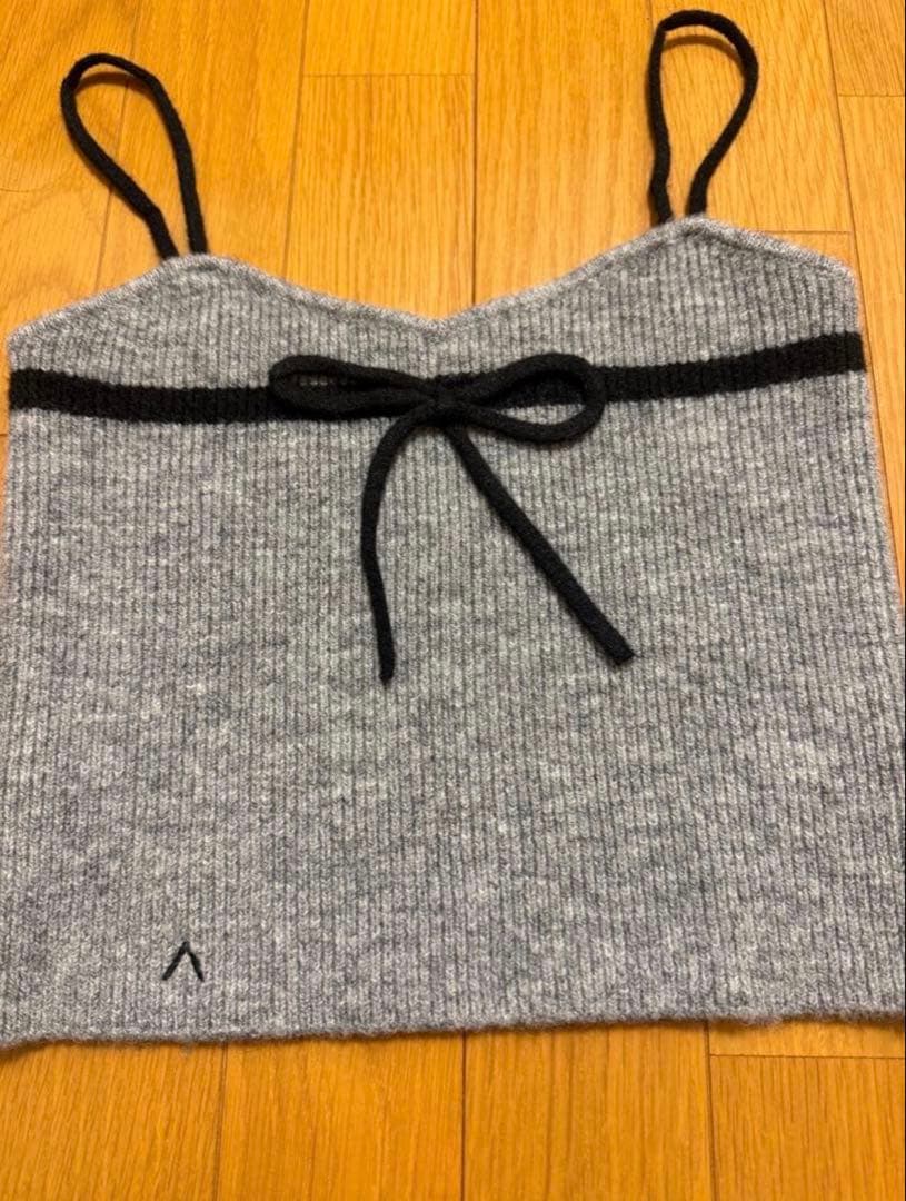 ANDMARY natalie ribbon set gray - メルカリ