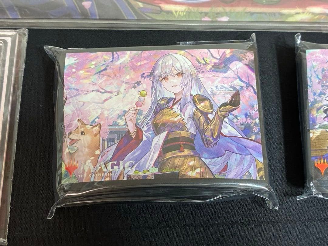 MTG 放浪皇のお花見キャンペーン ビジュアルボードxスリーブ２種xスタンド