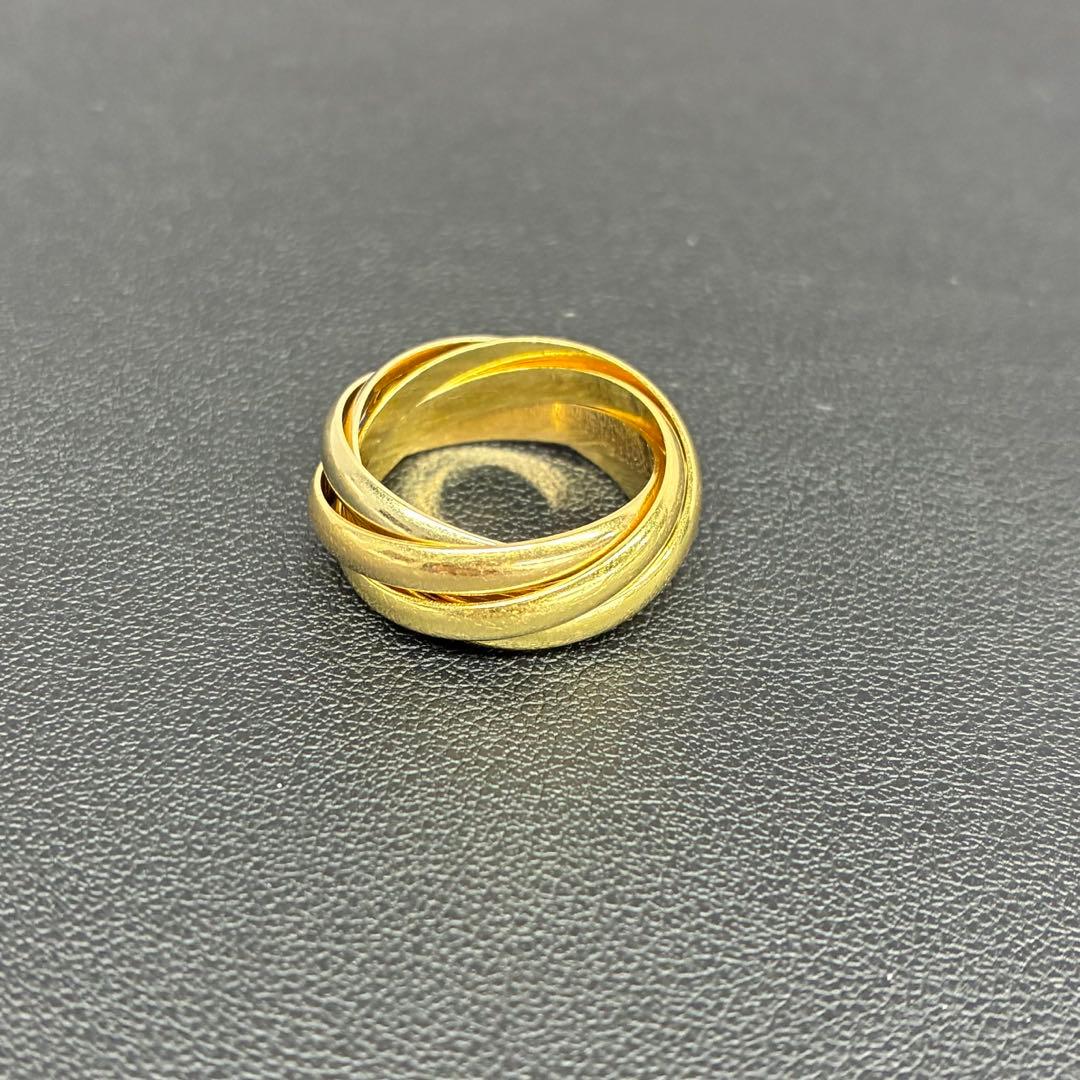 【希少】Cartier／カルティエ 5連 トリニティ 8.6g 750 51刻印