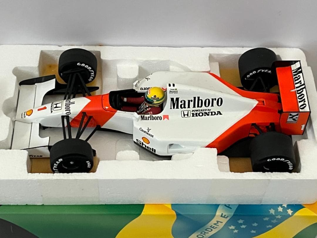 ミニチャンプス 1/18 McLaren Honda MP4/7 A.セナ 難有 - メルカリ