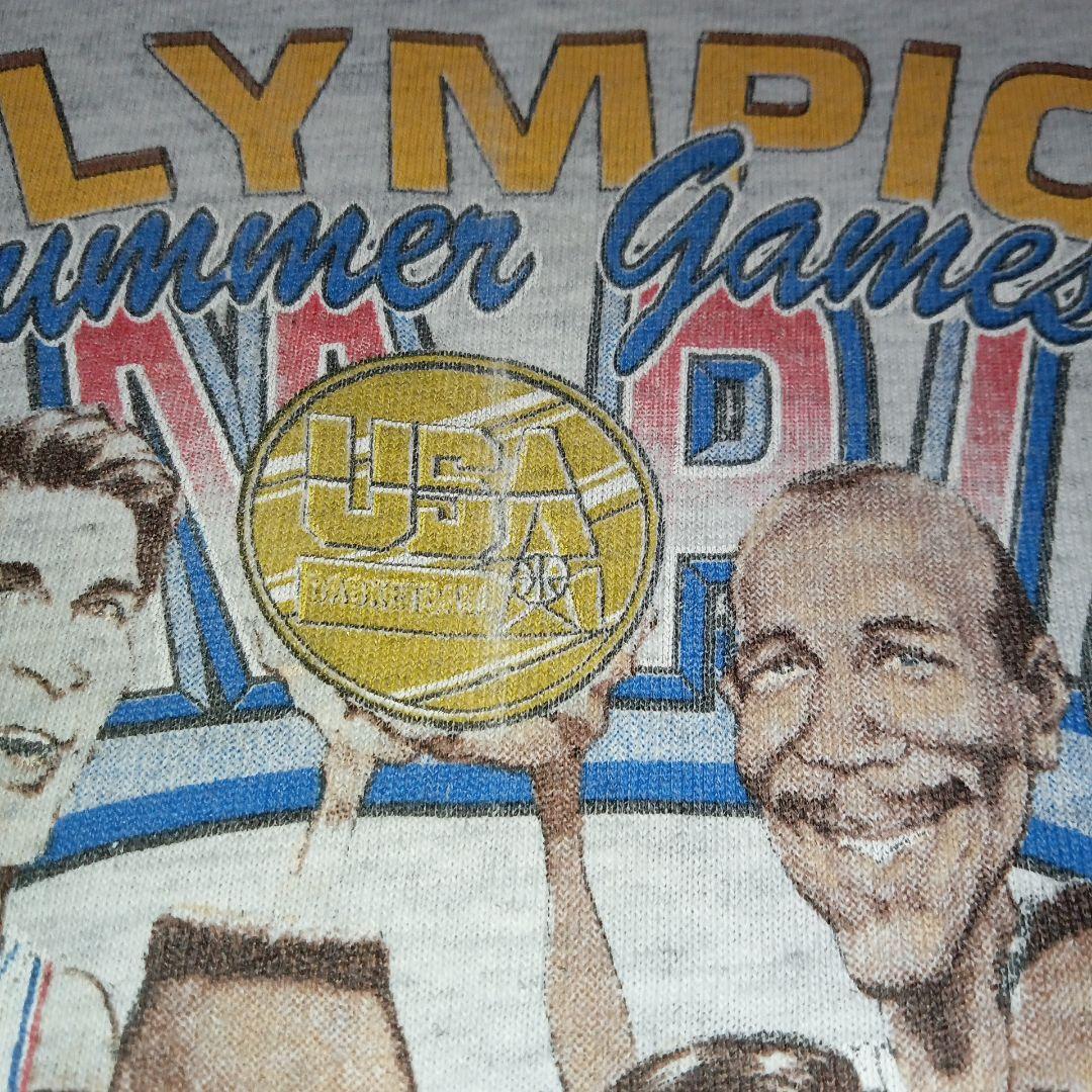 NBA初代ドリームチーム92年バルセロナオリンピック金メダル記念Tシャツ