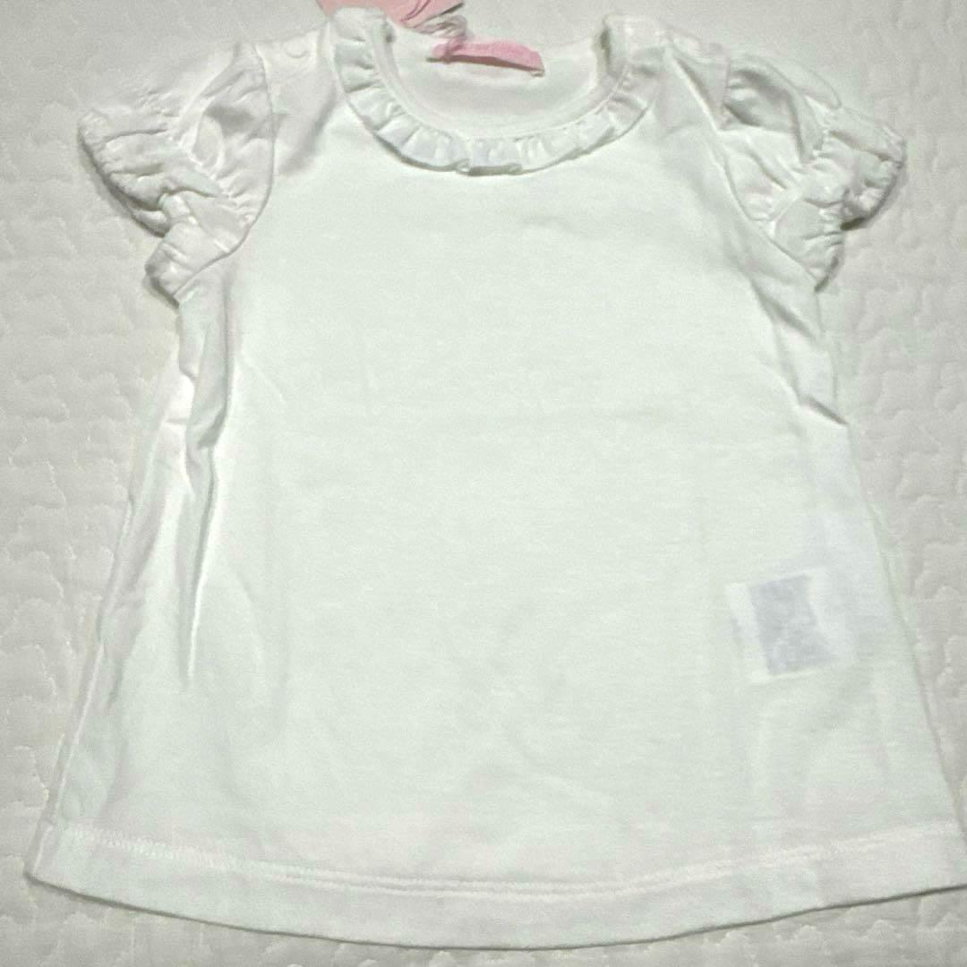 メゾピアノ 80 新品 立体うさぎ ワンピース ブルマ パンツ Tシャツ